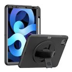 iPad 2022 10.9 10.Nesil Hand Strap - Siyah Tablet Kılıfı
