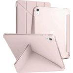 iPad 2022 10.9 (10.nesil) Kılıf Kalemlikli Mars Tablet Kılıfı - Rose GOLD-(5796)