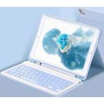 iPad 5 Air 9.7 Kılıf KC01 Smart Klavyeli Tablet Kılıfı - MAVI-(5796)