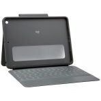 İpad (7., 8. Ve 9. Nesil) İçin Logitech Rugged Folio - Akıllı Konektörlü Ve Dayanıklı Fransız Azerty Düzenine Sahip Koruyucu Kılıf - Siyah