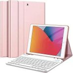 Ipad 7. Nesil 10.2" Ile Uyumlu Kılıf Kablosuz Klavyeli Case Mobax A2197 A2198 A2200 Gold