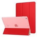 iPad 9.7 (2017) Standlı Smart Cover Tablet Kılıf Kırmızı