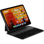 iPad Air 10.9 2022 (10.nesil) Uyumlu Klavyeli Kılıf Wiwu F15 Standlı ve Magnetik Tasarımlı - Siyah