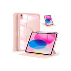 iPad Air 10.9 2022 (5.Nesil) Uyumlu 360° Dönebilen Standlı Pino Tablet Kılıfı Rose Gold