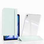 iPad Air 11 2024 İle Uyumlu Kılıf Magnetik Ayrılabilen Airbagli Sliding Tablet İle Uyumlu Kılıfı 32349 Açık Yeşil