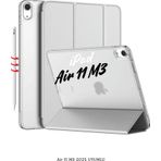 İpad Air 11 2025 M3 Çip Uyumlu Katlanabilir Standlı Smart Cover Fuchsia Tablet Kılıfı