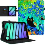iPad Air 11 İnç Kılıf (M3/M2), iPad Air 5. Nesil/iPad Air 4. Nesil Kılıf 10,9 inç, iPad Pro 11 inç kılıf 4./3./2nd/1. Kalem Tutucu/Manyetik Kapatma/Kart Yuvaları/Otomatik Uyanma Uyku, Irises Cat