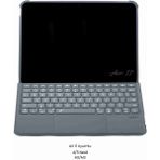 iPad Air 11 Uyumlu 4/5 Nesil M2/m3 Ledli 360° Manyetik Standlı Touchpadli Katanya Klavyeli Kılıf - Siyah
