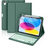 iPad Air 11 Uyumlu 4/5/6 Nesil M2/M3 2025 Klavyeli Tablet Kılıfı Yeşil