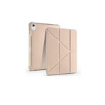 iPad Air 13 İle Uyumlu 2025 M3 13 inç Kalem Bölmeli Standlı Akıllı Fuchsia Trifolding Tablet Kılıfı Gold