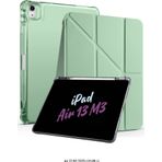 İpad Air 13 İnç 2025 M3 Çip Uyumlu Kalem Bölmeli Standlı Akıllı Fuchsia Trifolding Tablet Kılıfı