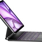 IPad Air 13 M2 2024 Uyumlu ışıklı Magic Keybord Klavyelı Kılıfı