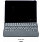 iPad Air 13 Uyumlu M2/m3 Ledli 360° Manyetik Standlı Touchpadli Katanya Klavyeli Tablet Kılıfı - Siyah