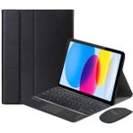 iPad Air (5.nesil) 10.9 Inch Bluetooth Touchpad Klavye+Mouse+Kılıf -Bkk7 Siyah