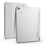 iPad Air 5. Nesil / 4. Nesil 10,9 İnç İle Uyumlu Kalemlikli, Uyku Modlu, Mıknatıslı, Üçgen Standlı, Darbeye Dayanıklı Kılıf (Gri, iPad Air 5. Nesil / 4. Nesil Uyumlu 10,9 İnç)