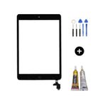 İpad Mini 2 A1489-A1490-A1491 Uyumlu Home Tuşlu Dokunmatik Siyah + Montaj Seti