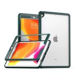 iPad Pro 10,5 inç 2017 Kılıf, Çift Katmanlı Sert PC Yumuşak TPU Tampon Hibrid Darbeye Dayanıklı, iPad Air 3 2019 için Slim Fit Hafif Kılıf, Yeşil
