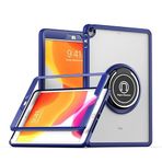 iPad Pro 10,5 inç 2017 Kılıf, Mıknatıslı Adsorpsiyon Halkası Dahili Destek Standı, PC TPU Tampon Hibrid Darbeye Dayanıklı, iPad Air 3 2019 için Slim Fit Hafif Kılıf, Mavi