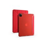 iPad Pro 11 2020 (2.Nesil) Uyumlu Kalemlikli Premium Standlı Katlanabilir Uyku Modu Özellikli Tablet Kılıfı Kırmızı