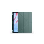 iPad Pro 11 2021 (3.Nesil) Uyumlu Kalemlikli Premium Standlı Katlanabilir Uyku Modu Özellikli Tablet Kılıfı Koyu Yeşil