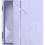 iPad Pro 11 (2024) Kılıf Kalemlikli Hugo Tablet Kılıfı - LILA-(5796)