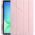 iPad Pro 11 (2024) Kılıf Kalemlikli Hugo Tablet Kılıfı - Rose GOLD-(5796)