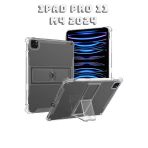Ipad Pro 11 2024 M4 Çip Uyumlu 360° Dönebilen Standlı Tablet Kılıfı Ekran Koruyucu Ve Kalem Seti Transparan