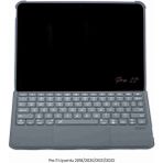 iPad Pro 11 Uyumlu Katanya 360° Manyetik Ledli Standlı Touchpadli Klavyeli Tablet Kılıfı - Siyah