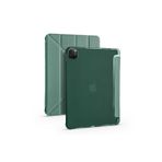 Ipad Pro 12.9 '' 2020 Hafif Katlanır Akıllı Kılıf Uyku Modu Özellikli Kalemlikli Tablet Kılıfı Yeşil