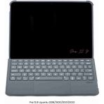iPad Pro 12.9 Uyumlu Ledli 360° Manyetik Standlı Touchpadli Katanya Klavyeli Tablet Kılıf - Siyah
