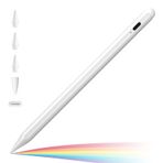 iPad(2018-2024) için Stylus Kalem,iPad Pro 11/13 inç M4,iPad Air 11/13 inç M2,iPad 10/9/8/7/6,iPad Air 5/4/3,iPad Pro 11/12.9",iPad Mini 6/5 için Eğim Sensörlü Avuç İçi Reddi Aktif Stylus Kalem