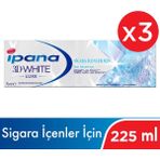 İpana 3D White Luxe Sigara İçenler İçin 3x75 ml Diş Macunu