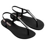 Ipanema Bayan Class Chic sandalet Fem parmak arası terlik, Siyah Kristal, 41 EU