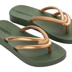 Ipanema Comfy Fem kadın terliği, Yeşil Altın, 41/42 EU