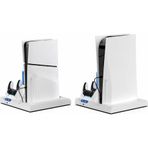 İpega İpega Ps5 Slim Dijital/Ps5 Slim Disk Multifonksiyonel Şarjlı,Soğutucu Fanlı,Vr Standlı Cd Raf Stand