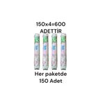 İpek 150Lik 4 Adet 150X4=600 Adet Ipek Makyaj Temizleme Pamugu 8691275000525
