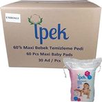 İpek Bebek Temizleme Pamuğu 60X30 Paket