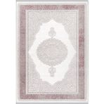 Ipek Halı Anisa 15525 Salon, Mutfak, Oturma Odası, Çocuk Odası Halisi – Ipek Mekik Hali - 100 x 200 cm - Gri - Krem