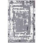 İpek Halı Sedefkar 16602 Salon, Mutfak, Oturma Odası, Çocuk Odası Halisi – ipek mekik hali - 100 x 300 cm - Açık Gri - Bej