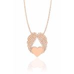 İpek Jewelry Kalp Melek Kanadı Gümüş Kadın Kolyesi