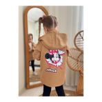 Ipek Kids Su Geçirmez Minnie Trençkot - Kahverengi - 3 - 4 Yaş
