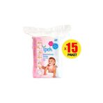 İpek Maxi 60'lı 15 Paket Bebek Temizleme Pamuğu