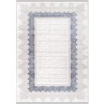 İpek Mekik Halı Anisa Mavi Ekru Retro Saçaklı Halı MAVİ EKRU 150 x 233