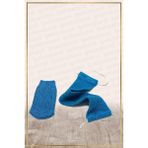 İpek Naturel Polyester Masaj Seti Mavi (Kese Set Sırt, El )