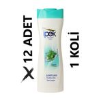 İpek Şampuan Tüm Saçlar, Ferahlatıcı Bakım, Mentol, 600ml x 12 Avantaj Paketi