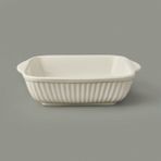 Ipek Seramik Büyük Boy Fırın Kabı - Krem - 25X21 cm