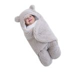 İpek Tekstil 0-6 Aylık Bebek Için,astarlı Kundak Ve Uyku Tulumu Kapüşonlu Wellshoft Örme Kumaş Peluş Battaniye