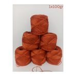 İPEK YÜN İPLİK DÜNYASI Bambu Koton Örgü İpi (Kiremit) 100gr