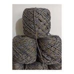 İPEK YÜN İPLİK DÜNYASI Makrome Örgü İpi Pamuk,Polyester (Mor,Camel,Gri) 100gr