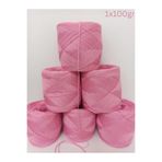 İPEK YÜN İPLİK DÜNYASI Viskon Merserize Koton Örgü İpi (Pembe) 100gr